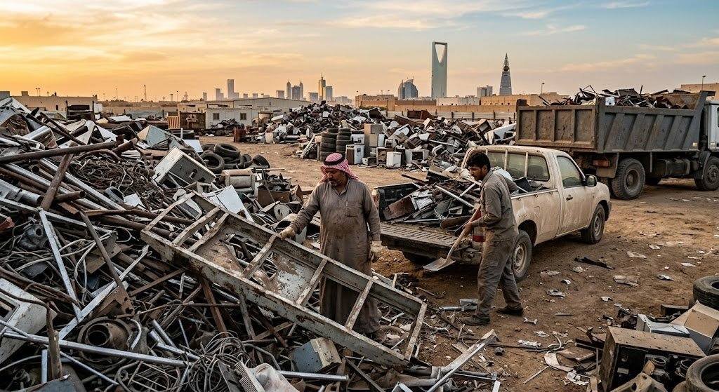 فريق عمل محترف يقوم بمعاينة وفرز وتحميل السكراب والخردة بمصداقية وأمان ضمن خدمات شراء سكراب العنود بالدمام لضمان تقديم أفضل الأسعار والخدمات الموثوقة للعملاء.